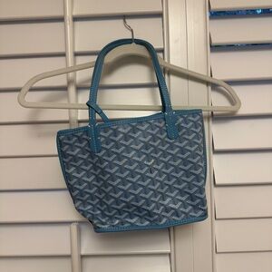 Blue Patterned Tote Bag